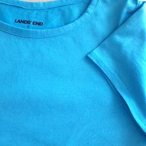 NWT Land's End solid Tshirt Sz 7/8